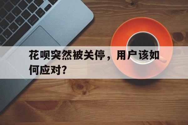 花呗突然被关停,用户该如何应对?