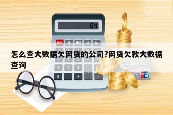 怎么查大数据欠网贷的公司?网贷欠款大数据查询