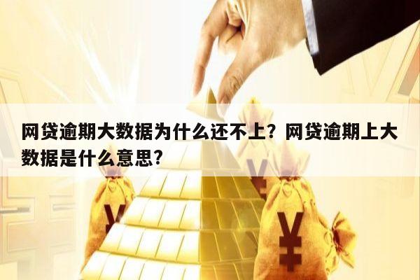 网贷逾期大数据为什么还不上?网贷逾期上大数据是什么意思?