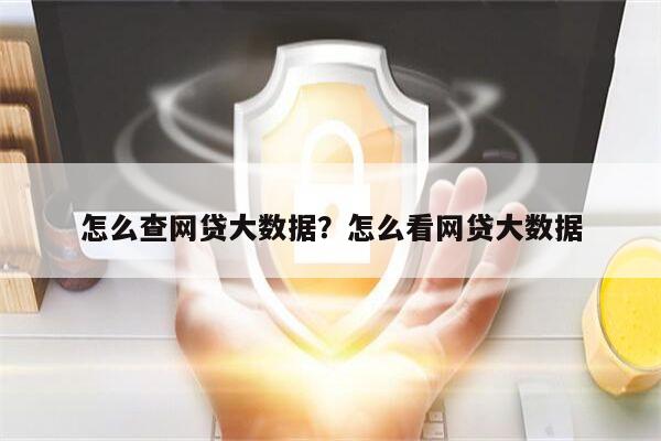 怎么查网贷大数据?怎么看网贷大数据