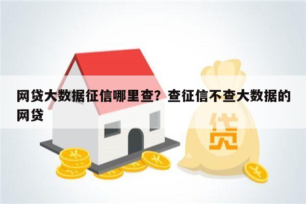 网贷大数据征信哪里查?查征信不查大数据的网贷