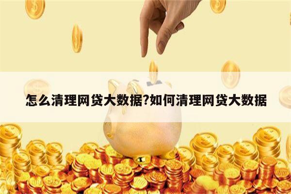 怎么清理网贷大数据?如何清理网贷大数据