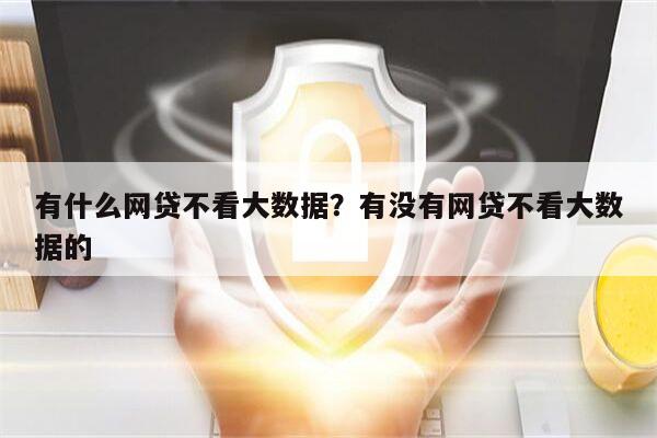 有什么网贷不看大数据?有没有网贷不看大数据的