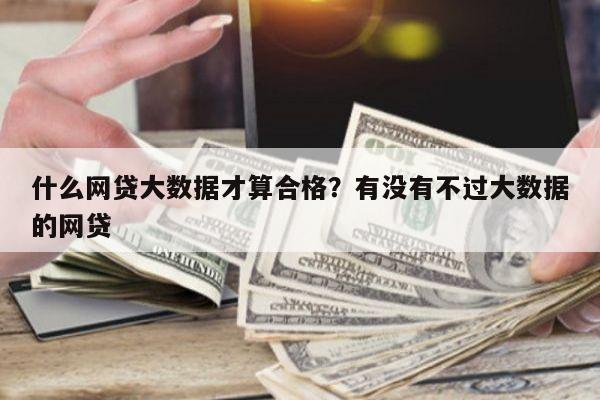 什么网贷大数据才算合格?有没有不过大数据的网贷