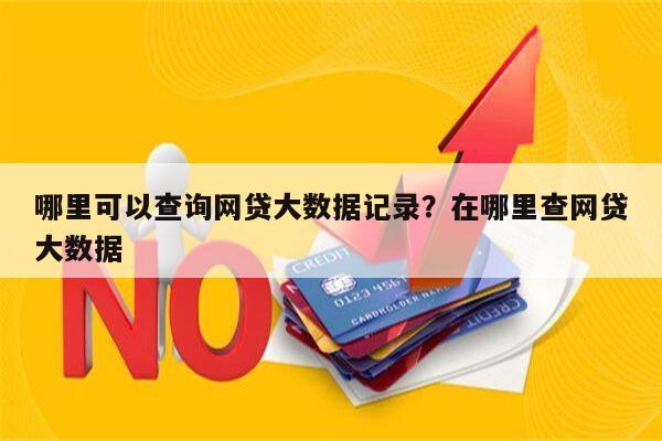 哪里可以查询网贷大数据记录?在哪里查网贷大数据