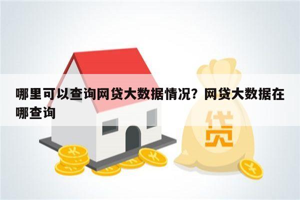 哪里可以查询网贷大数据情况?网贷大数据在哪查询