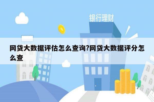 网贷大数据评估怎么查询?网贷大数据评分怎么查