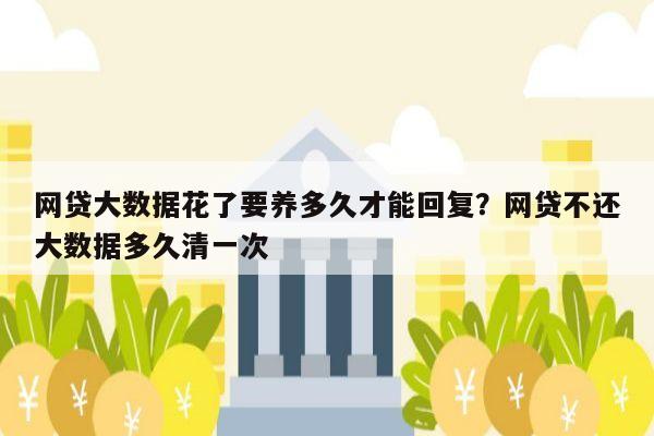 网贷大数据花了要养多久才能回复?网贷不还大数据多久清一次