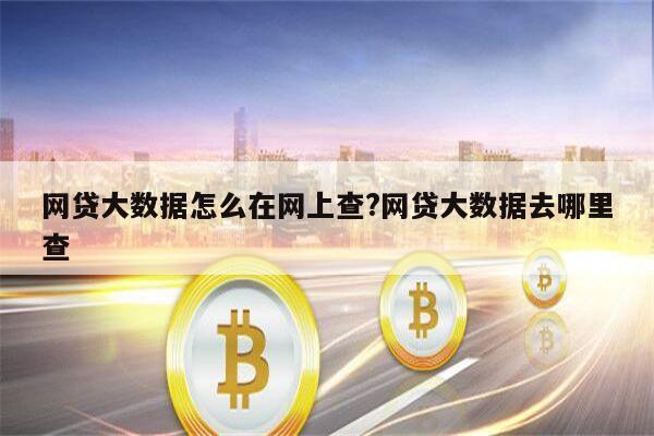 网贷大数据怎么在网上查?网贷大数据去哪里查