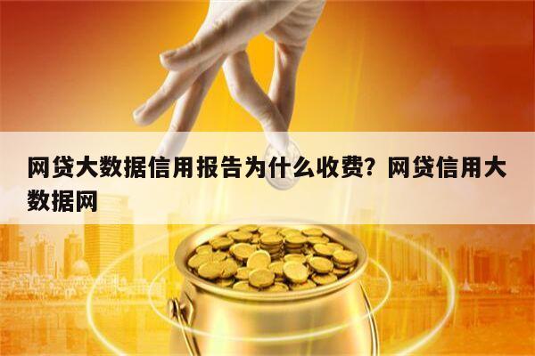 网贷大数据信用报告为什么收费?网贷信用大数据网