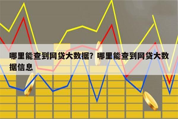 哪里能查到网贷大数据?哪里能查到网贷大数据信息