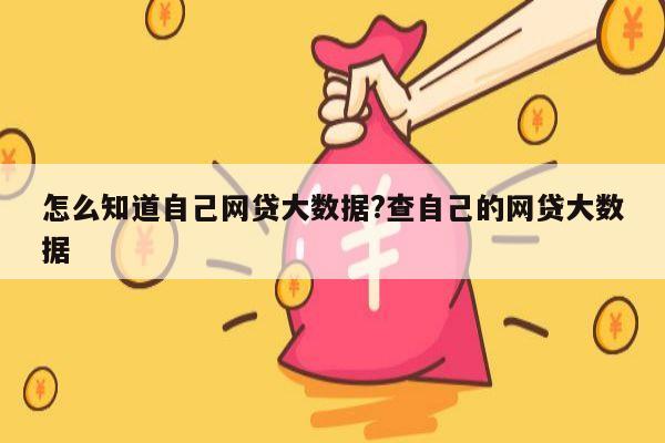 怎么知道自己网贷大数据?查自己的网贷大数据