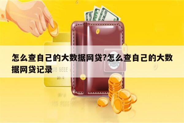怎么查自己的大数据网贷?怎么查自己的大数据网贷记录
