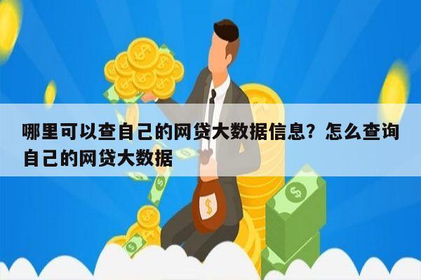 哪里可以查自己的网贷大数据信息?怎么查询自己的网贷大数据