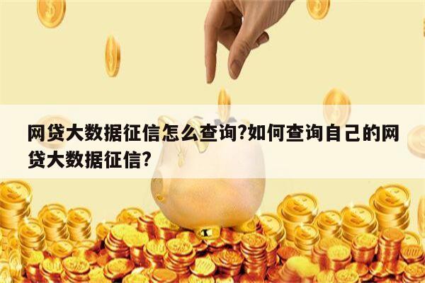 网贷大数据征信怎么查询?如何查询自己的网贷大数据征信?