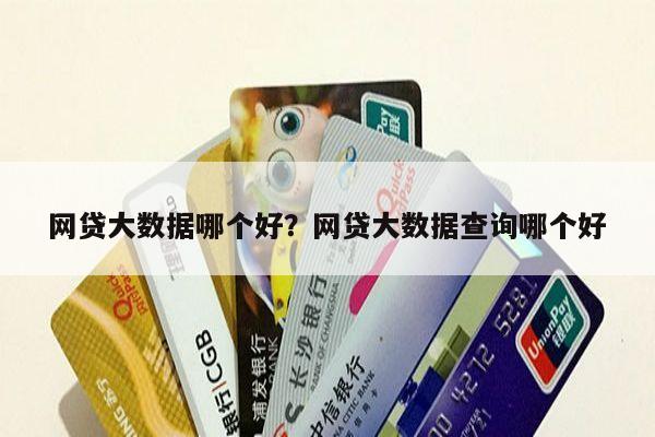 网贷大数据哪个好?网贷大数据查询哪个好