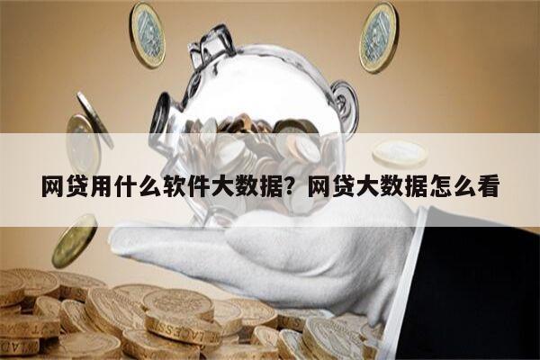 网贷用什么软件大数据?网贷大数据怎么看
