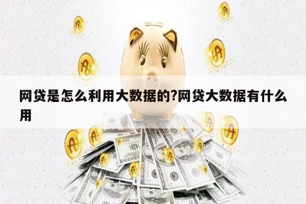 网贷是怎么利用大数据的?网贷大数据有什么用