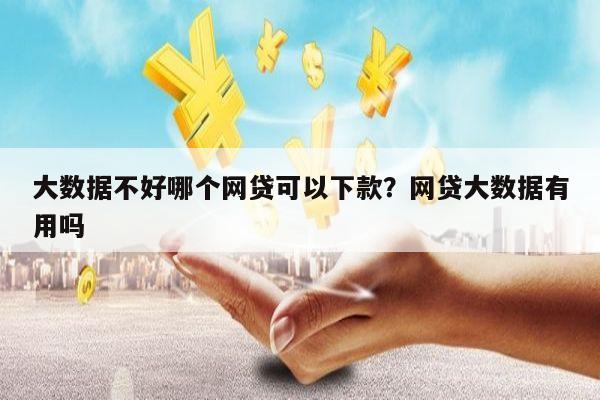 大数据不好哪个网贷可以下款?网贷大数据有用吗