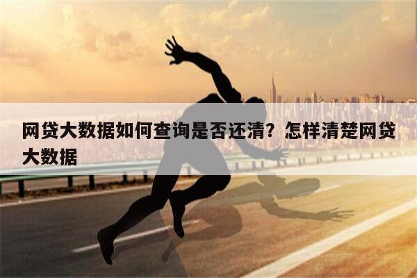 网贷大数据如何查询是否还清?怎样清楚网贷大数据