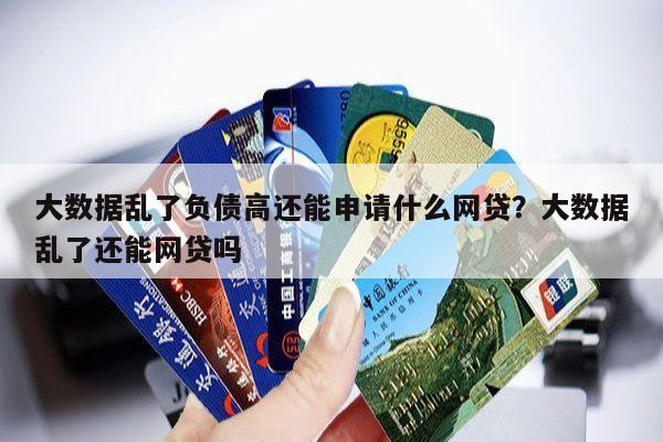 大数据乱了负债高还能申请什么网贷?大数据乱了还能网贷吗