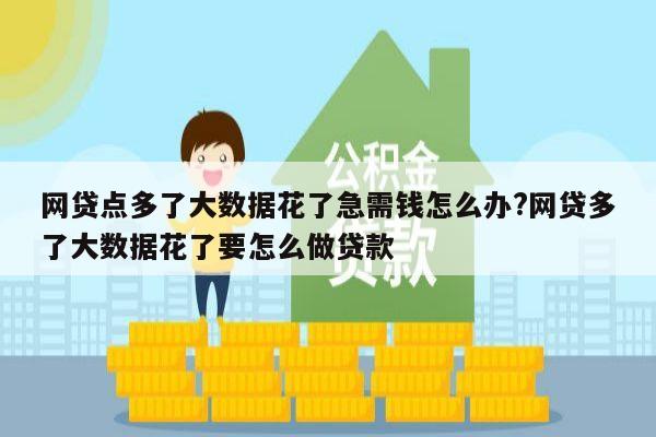 网贷点多了大数据花了急需钱怎么办?网贷多了大数据花了要怎么做贷款