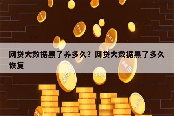 网贷大数据黑了养多久?网贷大数据黑了多久恢复