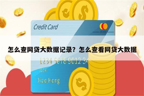 怎么查网贷大数据记录?怎么查看网贷大数据