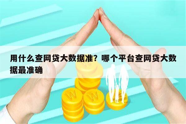 用什么查网贷大数据准?哪个平台查网贷大数据最准确