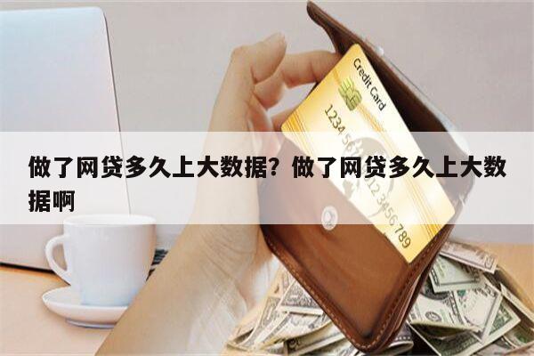 做了网贷多久上大数据?做了网贷多久上大数据啊