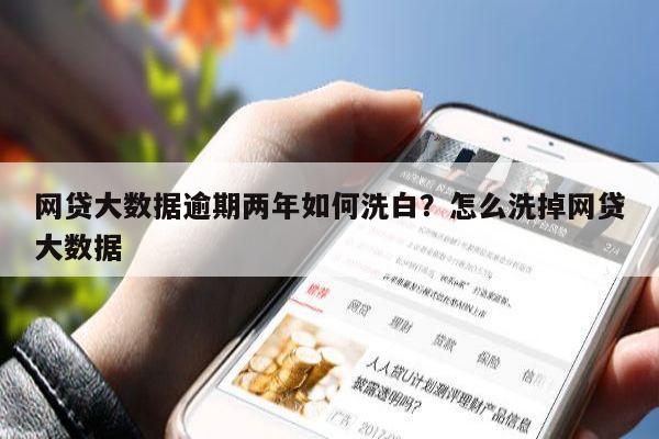 网贷大数据逾期两年如何洗白?怎么洗掉网贷大数据