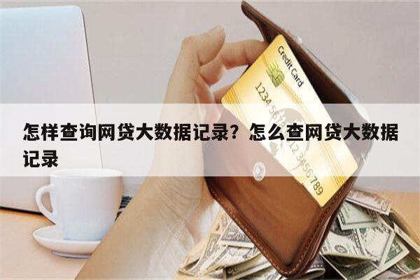 怎样查询网贷大数据记录?怎么查网贷大数据记录