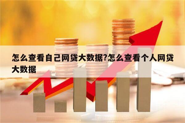 怎么查看自己网贷大数据?怎么查看个人网贷大数据