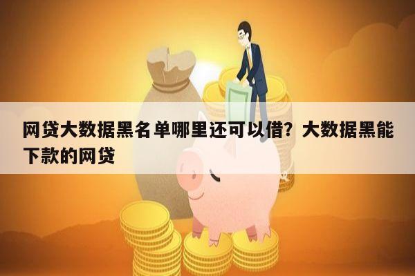 网贷大数据黑名单哪里还可以借?大数据黑能下款的网贷
