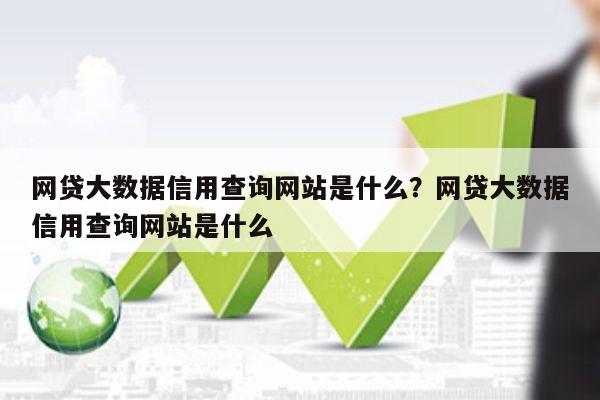 网贷大数据信用查询网站是什么?网贷大数据信用查询网站是什么
