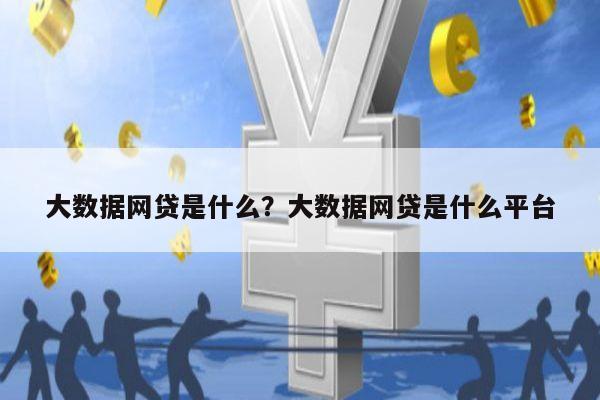 大数据网贷是什么?大数据网贷是什么平台