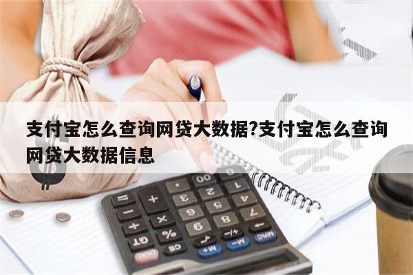 支付宝怎么查询网贷大数据?支付宝怎么查询网贷大数据信息