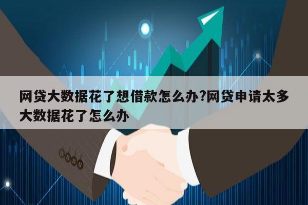 网贷大数据花了想借款怎么办?网贷申请太多大数据花了怎么办