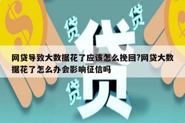 网贷导致大数据花了应该怎么挽回?网贷大数据花了怎么办会影响征信吗
