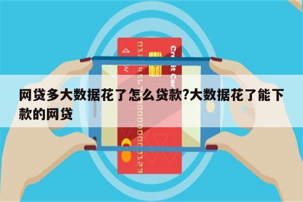 网贷多大数据花了怎么贷款?大数据花了能下款的网贷