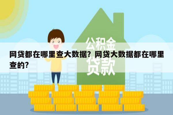 网贷都在哪里查大数据?网贷大数据都在哪里查的?