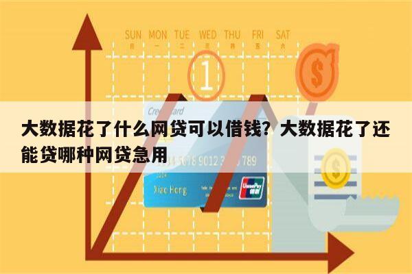 大数据花了什么网贷可以借钱?大数据花了还能贷哪种网贷急用