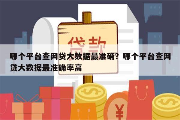哪个平台查网贷大数据最准确？哪个平台查网贷大数据最准确率高