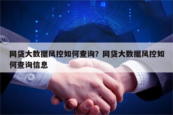 网贷大数据风控如何查询?网贷大数据风控如何查询信息