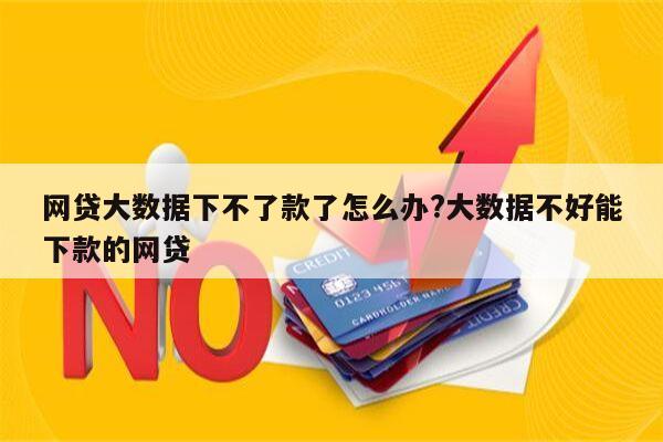 网贷大数据下不了款了怎么办?大数据不好能下款的网贷