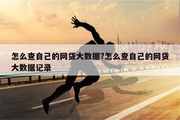 怎么查自己的网贷大数据?怎么查自己的网贷大数据记录