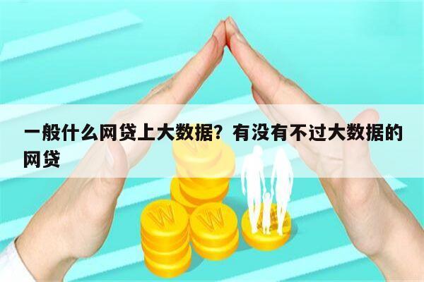 一般什么网贷上大数据？有没有不过大数据的网贷