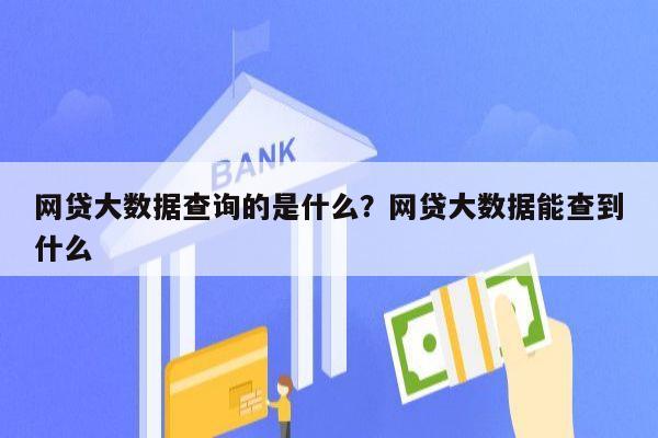 网贷大数据查询的是什么?网贷大数据能查到什么
