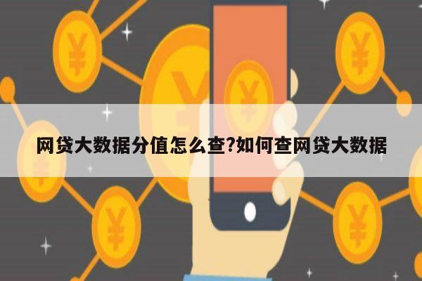 网贷大数据分值怎么查?如何查网贷大数据