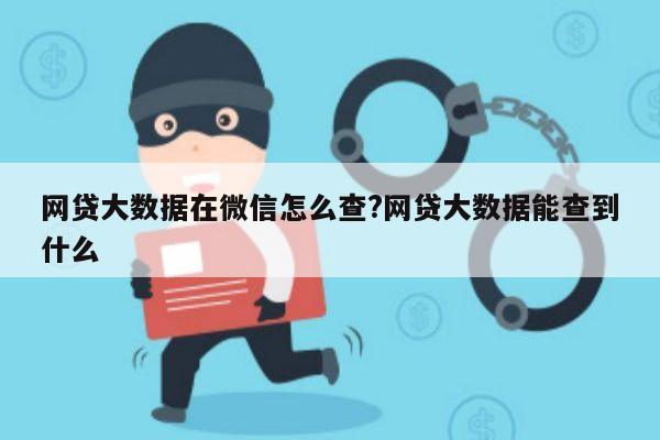 网贷大数据在微信怎么查?网贷大数据能查到什么